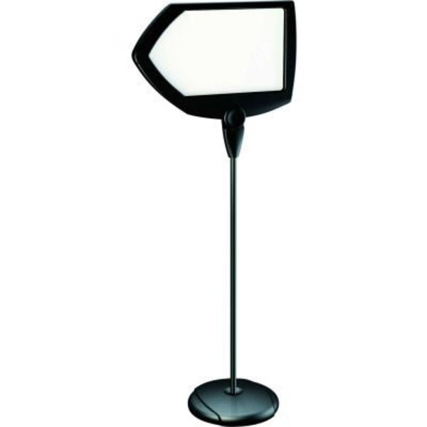 Bi-Silque MasterVision Arrow Dry-Erase Sign Stand, 17in X 25in, Black SIG01010101